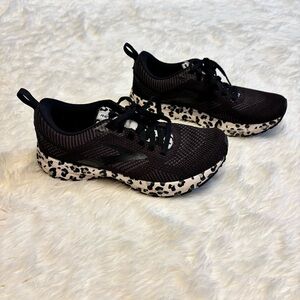 Brooks Black and White Athletic Shoes